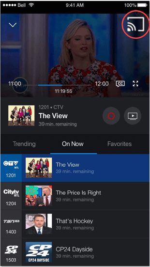 Fibe TV on Chromecast