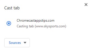 Chromecast Sky Sports begins