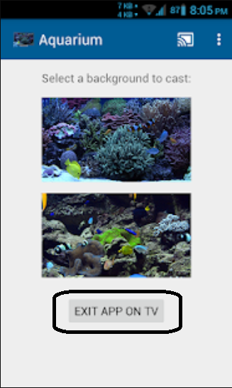 Chromecast Aquarium