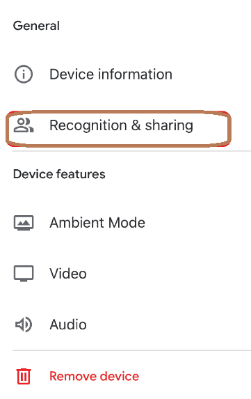 Select Recognition & Sharing