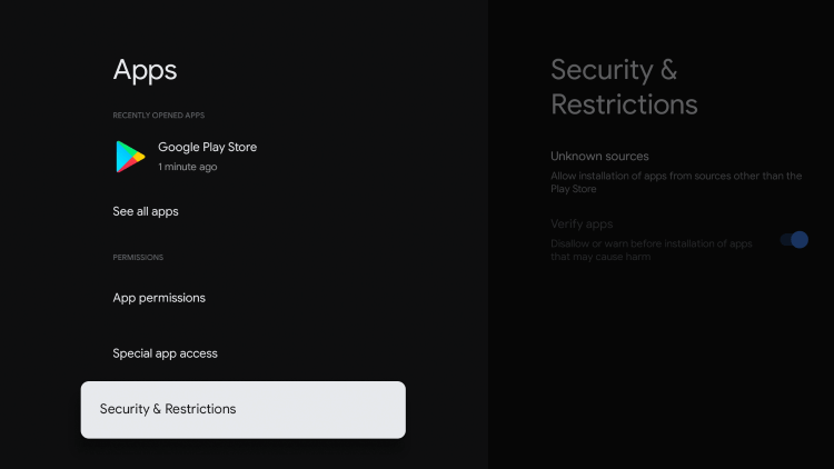 Security and restrictions