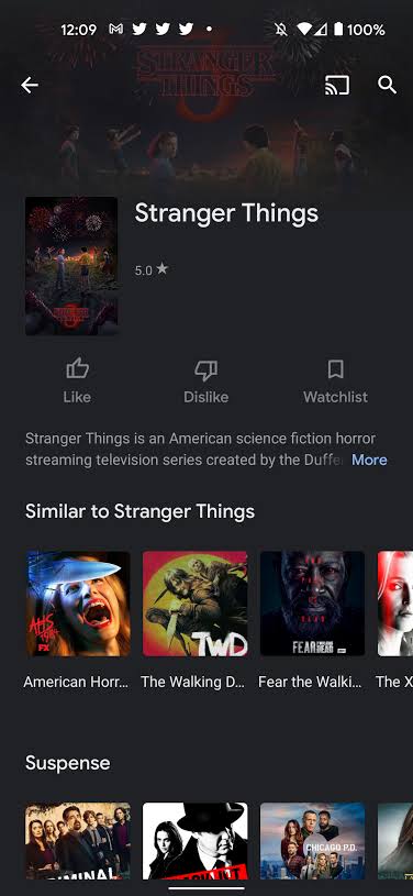 Cast Stranger Things 4 to Chromecast