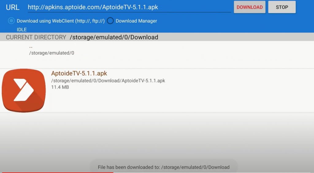 Download Aptoide TV on Google TV
