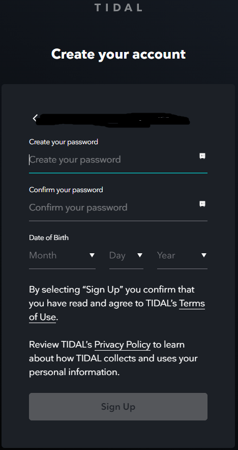 login with your account details