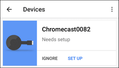 Set up your Chromecast device 
