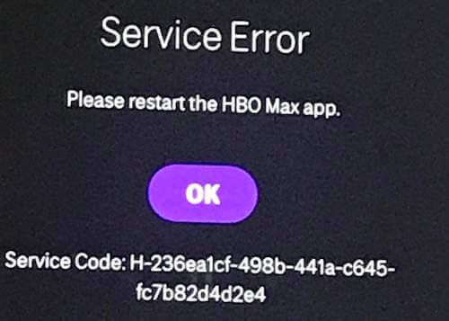 HBO Max Server Down 