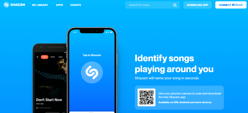 Shazam website