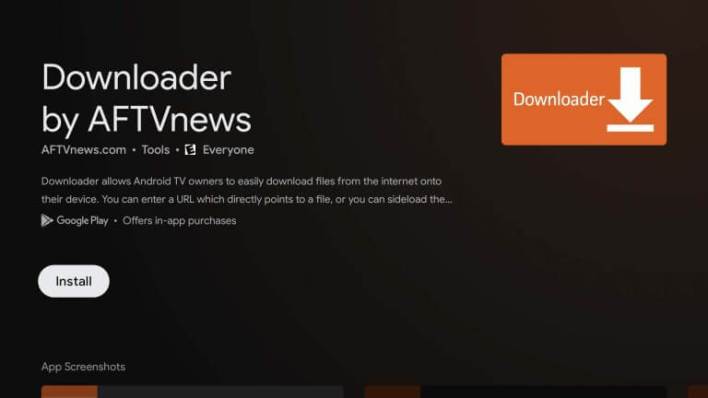 Get Downloader to install Yahoo Sports on Google TV