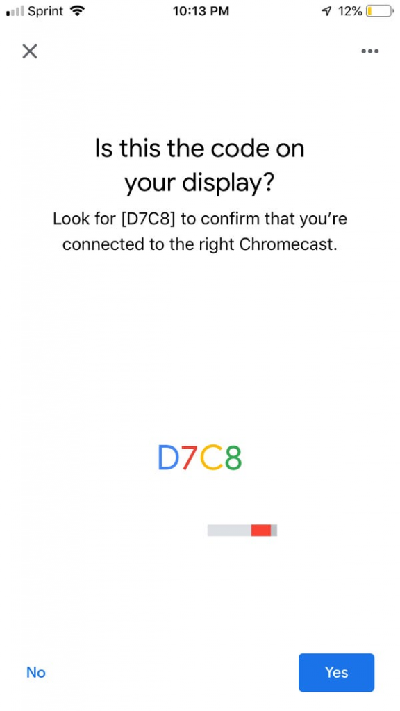 Verify your Chromecast
