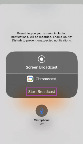 Start Broadcast. crichd chromecast