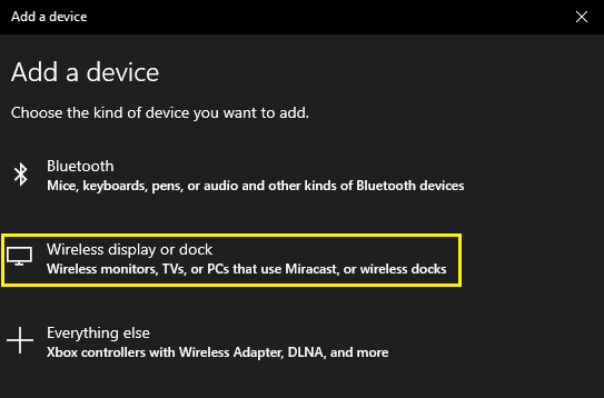 Wireless display or dock - Chromecast Windows 11