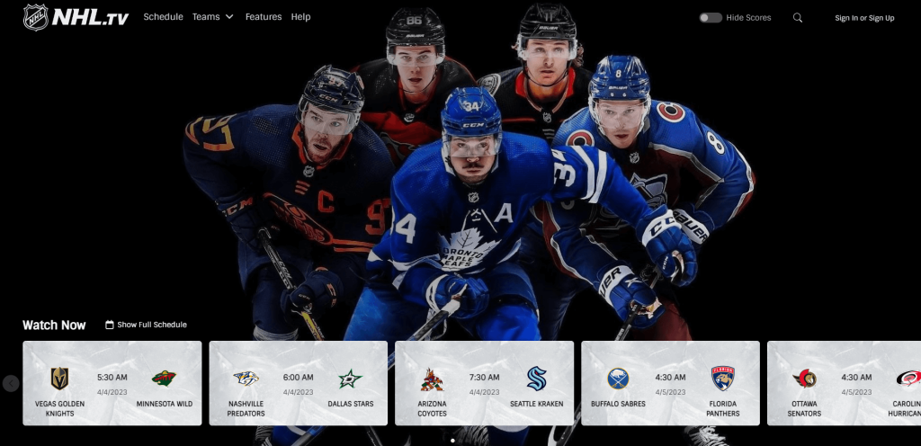 Visit the NHL website